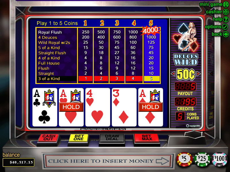 Better joker poker keno loose deuces sevens wild deposit slot